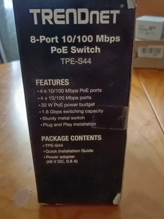 TRENDnet TPE-S44 Switch PoE 8 Puertos 10/100 Mbps