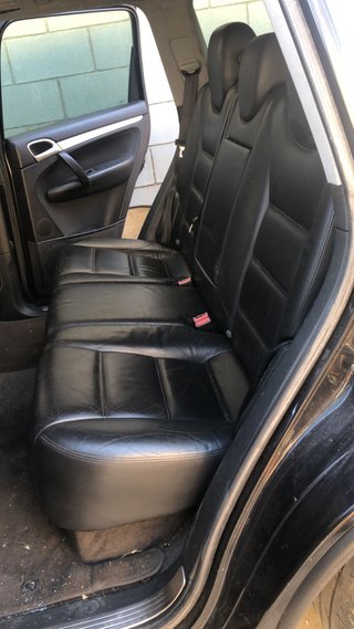 TAPICERIA CUERO NEGRO PORSCHE CAYENNE 9PA