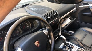 TAPICERIA CUERO NEGRO PORSCHE CAYENNE 9PA
