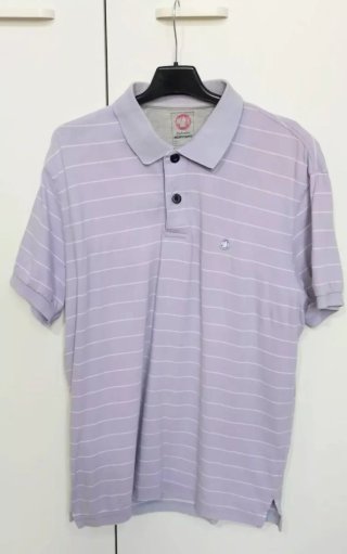 Polo Murphy & Nye righe viola taglia M