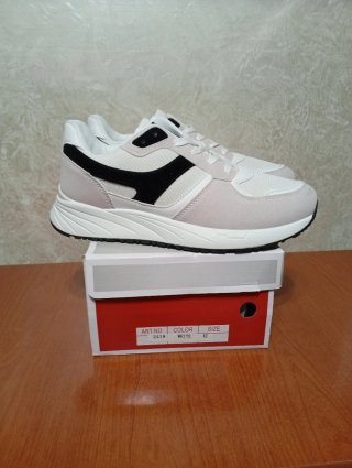 Sneakers Leerd uomo bianche e nere taglia 42 nuove