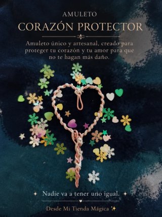 Amuleto Corazón Protector Artesanal