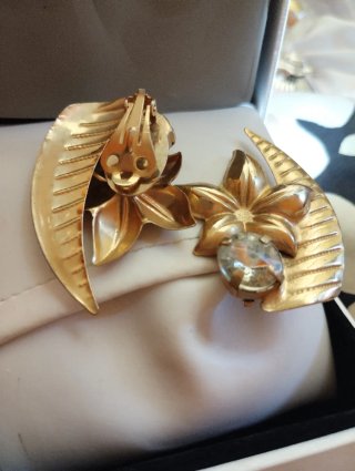 Orecchini vintage anni '80 oro