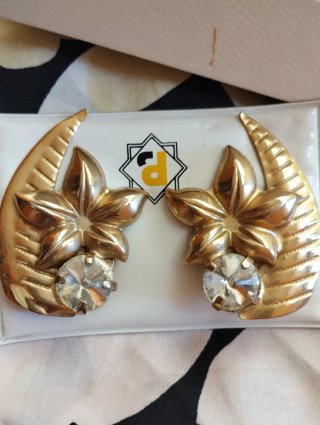 Orecchini vintage anni '80 oro
