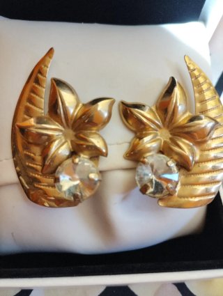 Orecchini vintage anni '80 oro