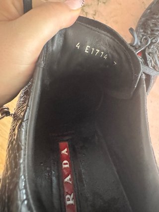 Zapatillas Prada Hombre Piel Cocodrilo Negras