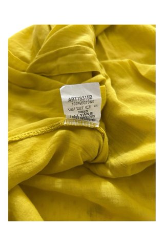 Camicia lunga gialla