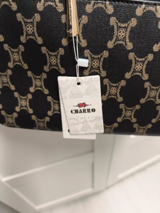 Bolso de hombro negro y marrón