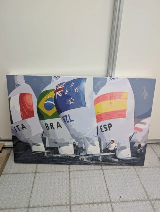 Cuadro de regata de vela