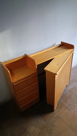 Mesa estudio infantil plegable madera