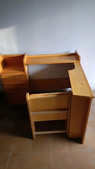 Mesa estudio infantil plegable madera