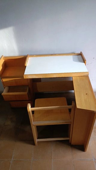 Mesa estudio infantil plegable madera