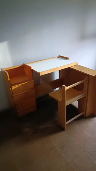 Mesa estudio infantil plegable madera
