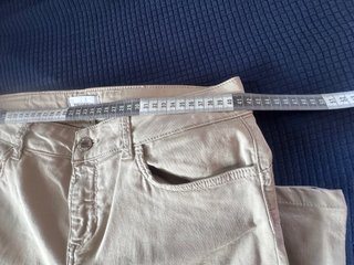 Pantaloni REBEL QUEEN beige con strass