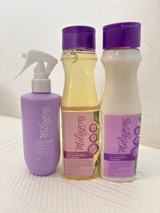 Set Milagros: Mascarilla, Acondicionador y Shampoo