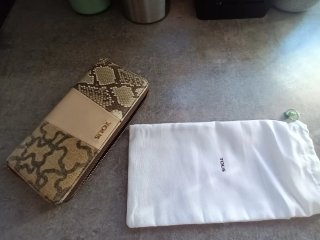 Cartera Tous Beige y Marrón