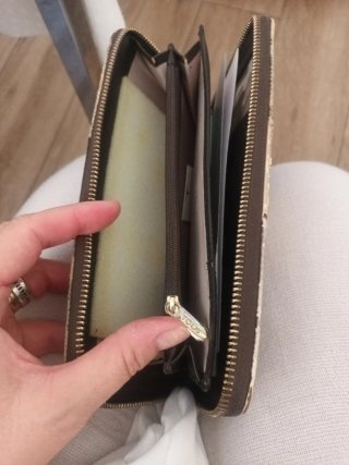 Cartera Tous Beige y Marrón
