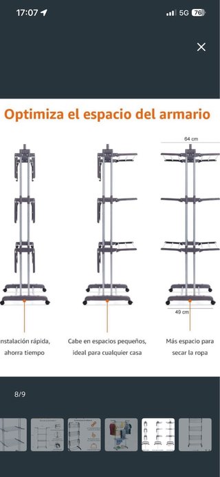Tendedero Torre Plegable