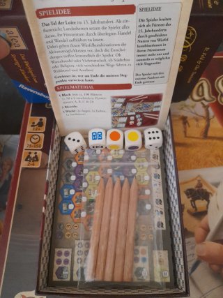 Castillos de Borgoña dados juego mesa
