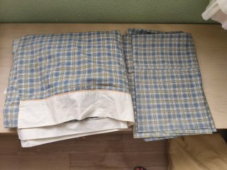 2 Juegos de Cama Cuadros 90cm