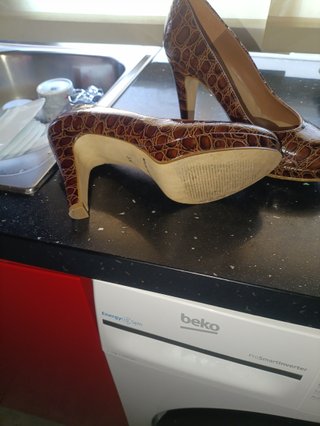 Zapatos tacón piel cocodrilo Talla 35
