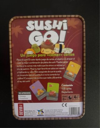 Juego de cartas Sushi Go!