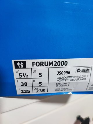 Adidas Forum 2000 Talla 38 Unisex
