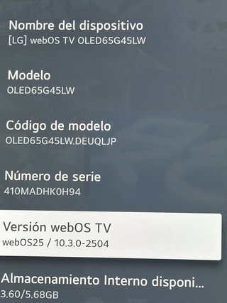 LG OLED G4 65” TV