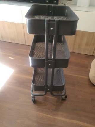 Carrito Auxiliar Metálico Gris Ikea
