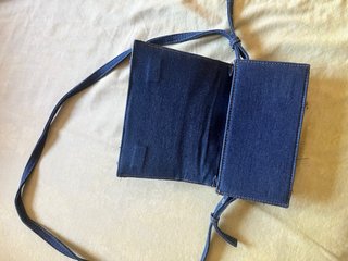 Bolso denim patchwork bandolera
