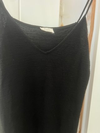 Camiseta tirantes Zara negra