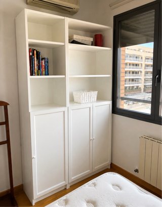 Estantería blanca de madera 120-40-202