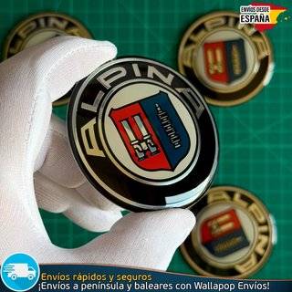 Emblemas Alpina 65mm x4 Tapacubos Llantas BMW