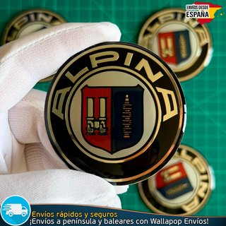 Emblemas Alpina 65mm x4 Tapacubos Llantas BMW