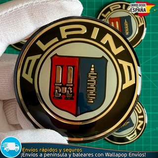 Emblemas Alpina 65mm x4 Tapacubos Llantas BMW