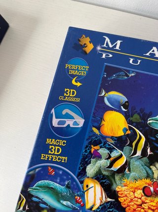 Lote 2 Puzzles Clementoni 3D y Fluorescente