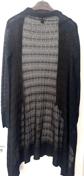 MANGO  cardigan  negra abierta asimetrica T M