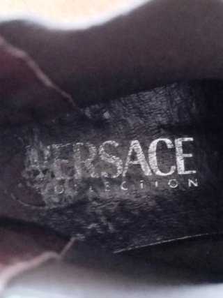 Stivaletti Versace Collection Pelle Marrone