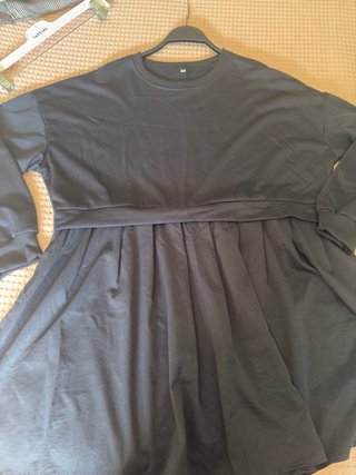 Vestido Sudadera Falda Camisa azul oscuro