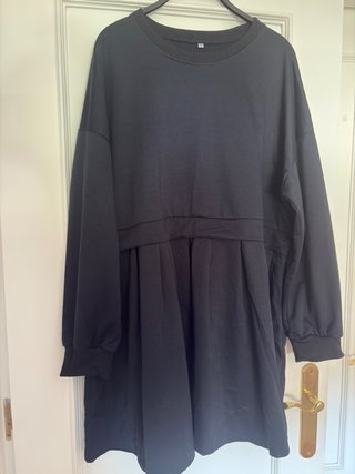 Vestido Sudadera Falda Camisa azul oscuro