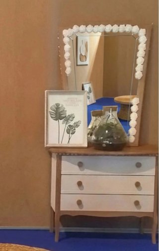 Espejo decorativo con rosas