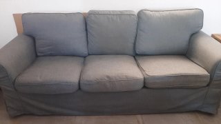 Sofá 3 plazas Ektorp Ikea Gris