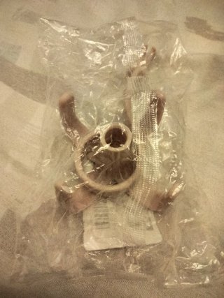 Colgador plástico blanco 4 ganchos
