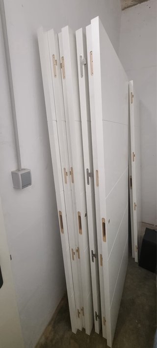 Puertas blancas macizas lacadas nuevas