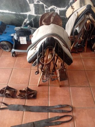 Lote montura y cabezal vaquero