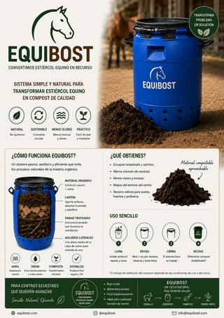 Compostador piloto para estiércol equino– Equibost