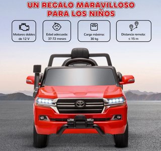 Coche eléctrico infantil rojo