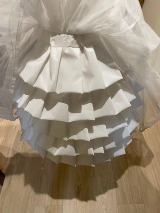 Cancán Fallera Niña Blanco