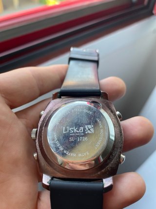 Reloj Liska  Analógico Marrón y Negro