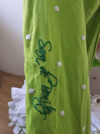 Traje Flamenca Sara de Benitez Verde/Blanco